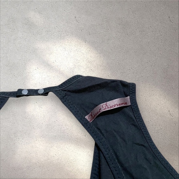 Vtg Y2k Diesel Discoveries Ruched V-Neck Tank Top - Picture 5 of 7